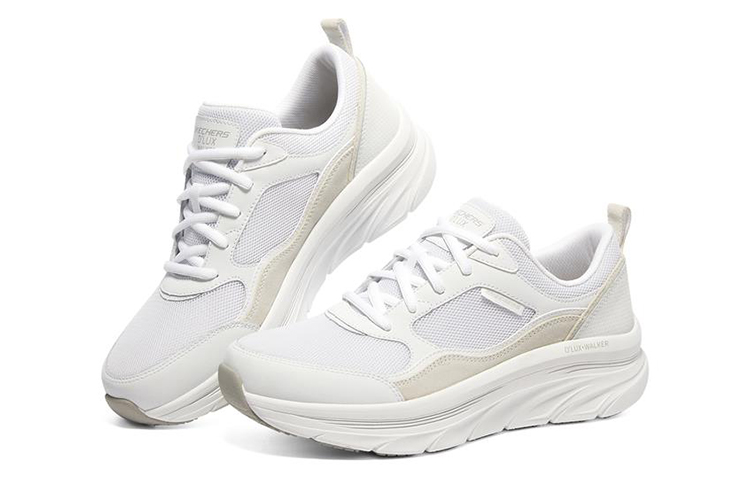 Lookbook Skechers D'Lux Walker 'White Breathable Casual' 232363-WHT