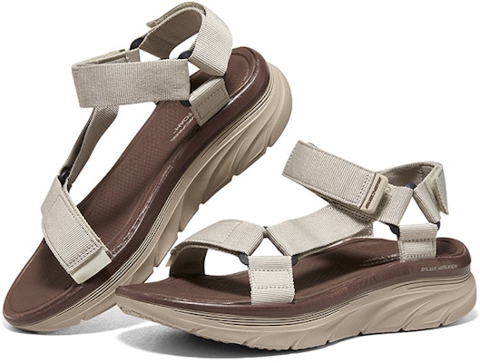 Skechers D'lux Walker Sandal 'Beige Brown' 237376-TPE Shop Skechers D'lux Walker Sandal 'Beige Brown' 237376-TPE