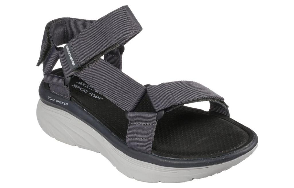 Lookbook Skechers D'Lux Walker Sandal 'Grey' 237376-CHAR