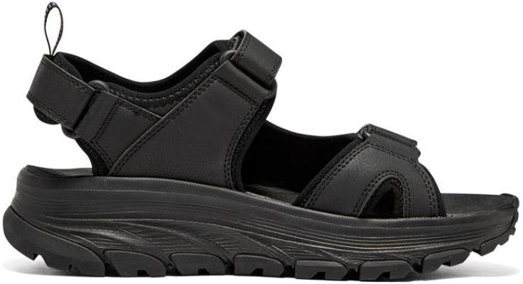 Skechers D'Lux Walker Sandal 'Triple Black' 237580-BBK Order Skechers D'Lux Walker Sandal 'Triple Black' 237580-BBK