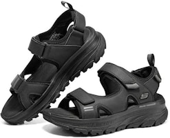 스케쳐스 디럭스 워커 샌들 '트리플 블랙' 237580-BBK Lookbook 스케쳐스 디럭스 워커 샌들 '트리플 블랙' 237580-BBK