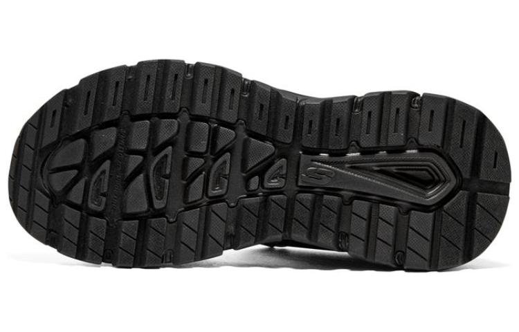 Shop Skechers D'Lux Trekker 涼鞋 防滑耐磨 运动涼鞋 男款 全黑色