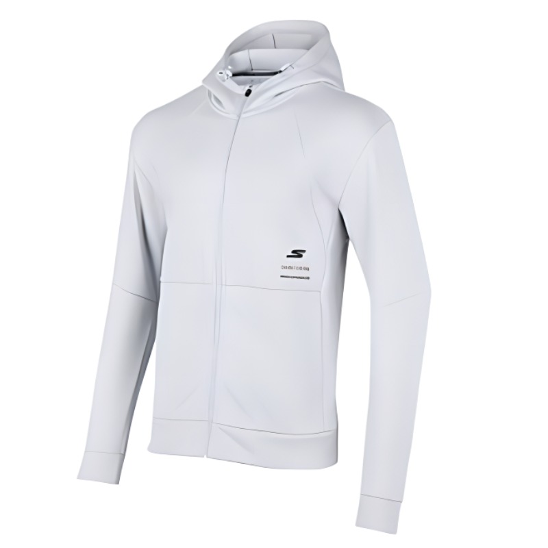 Skechers Dawn Gray Zip-Up Fleece Hoodie Jacket P423M064-01DS