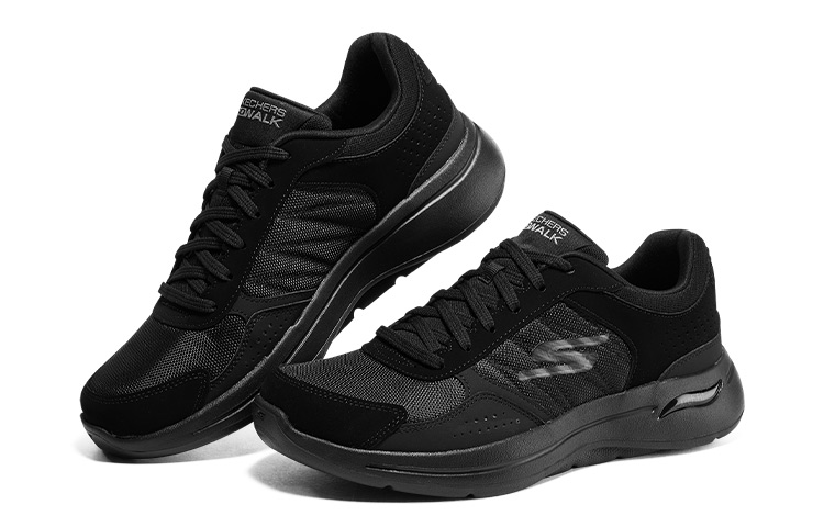 Lookbook Skechers Pria Go Walk Arch Fit 'Hitam' 216255-BBK