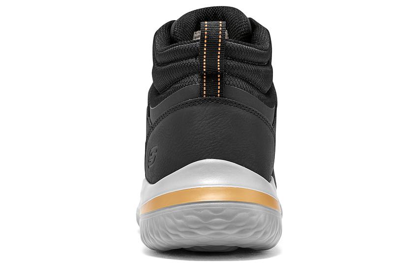Shop Skechers Delson 3.0 潮流舒適風範 防滑耐磨透氣 高筒 生活休閒鞋 男款 黑色