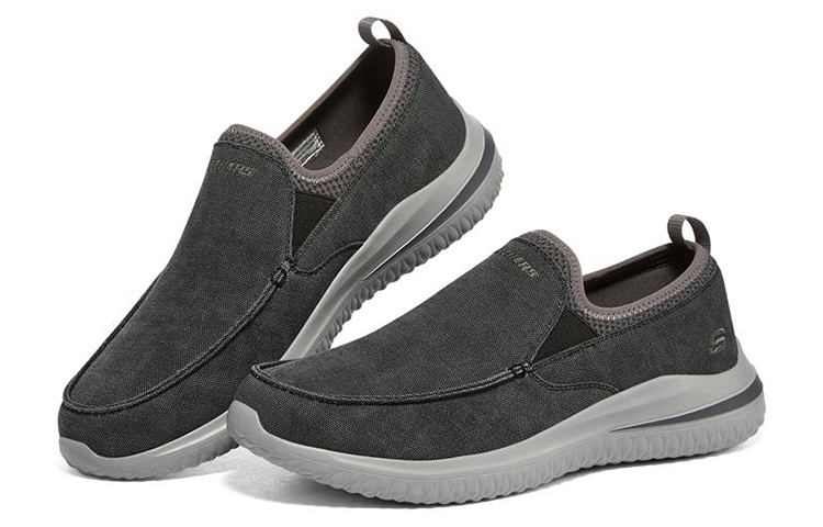 Lookbook Skechers Delson 3.0 'Black Slip-On' 210236-BLK