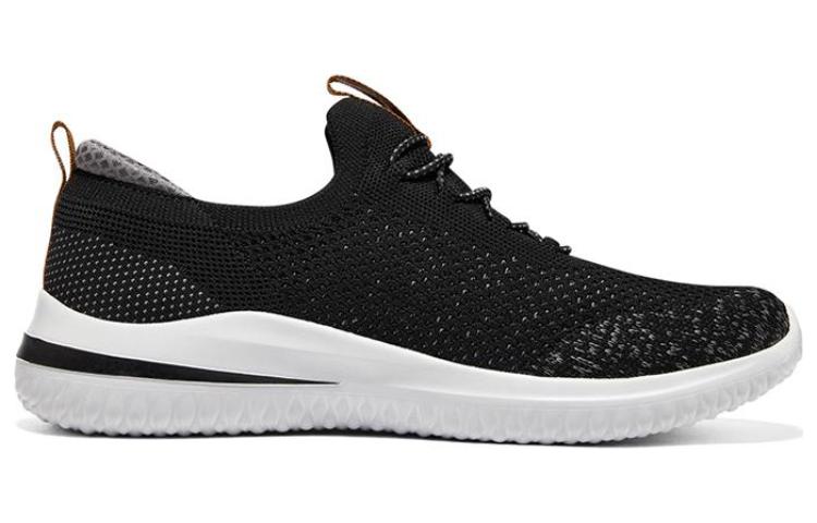Order Skechers Delson 3.0 'Hitam Putih' 210574-BLK