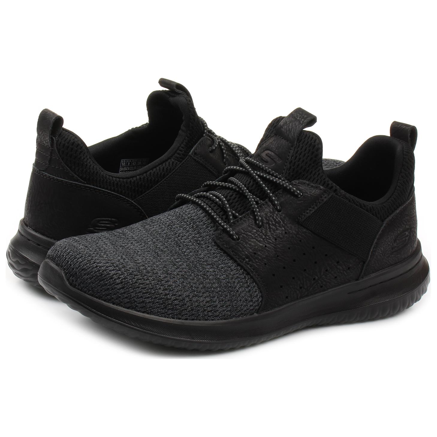 Lookbook Skechers Delson ''All Black'' Heren Sneakers 65474-BBK