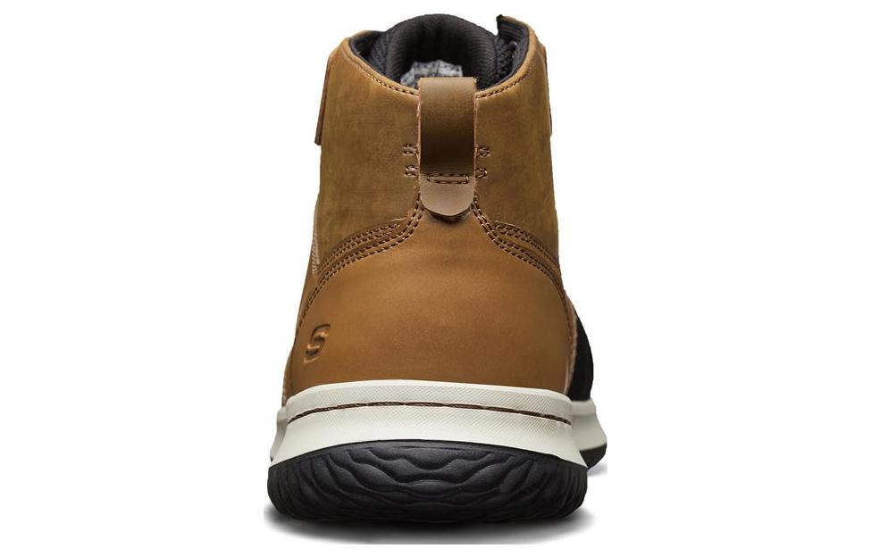 Lookbook スケッチャーズ デルソン ハイカット (黒茶) 65698-BRBK