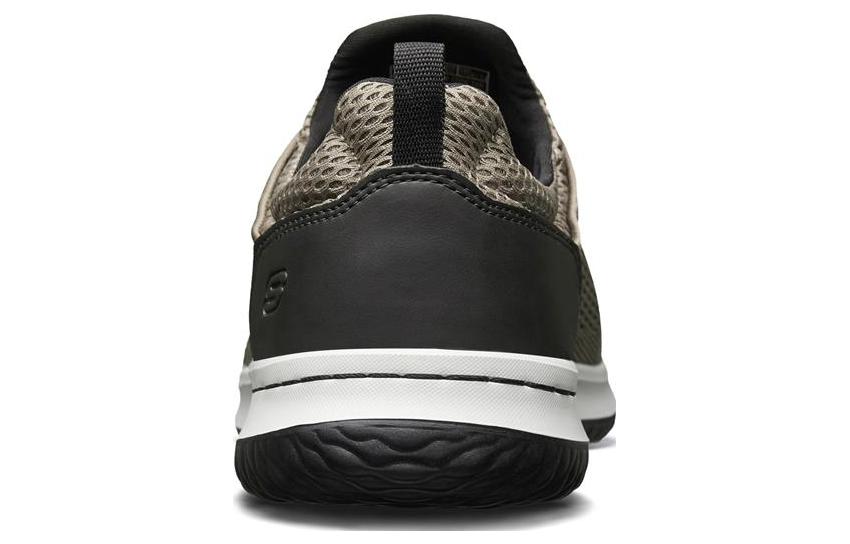 Lookbook Skechers Delson Low 'Abu-abu Coklat' 65509-TAN