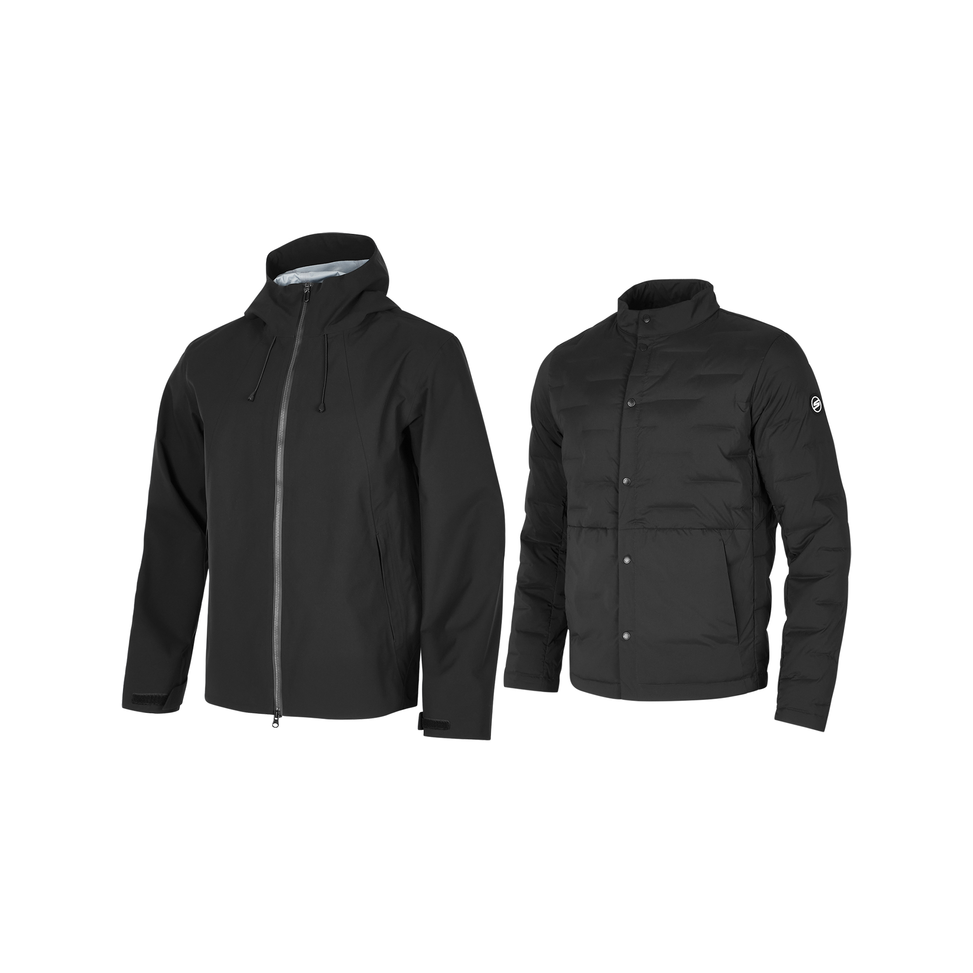 Skechers Detachable Stylish Comfortable Soft Versatile Jacket - Black P424M076-0018