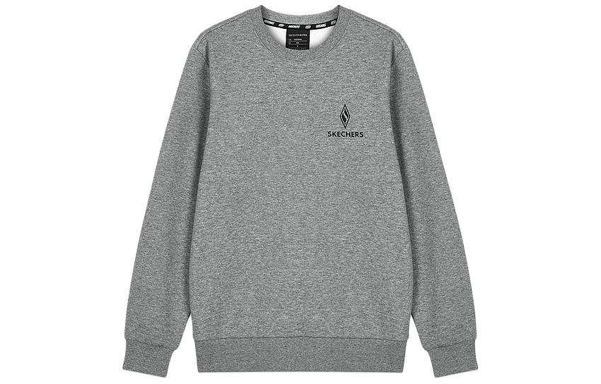 Skechers Diamond Series Unisex Pullover Sweatshirt Light Grey L423U166-004F