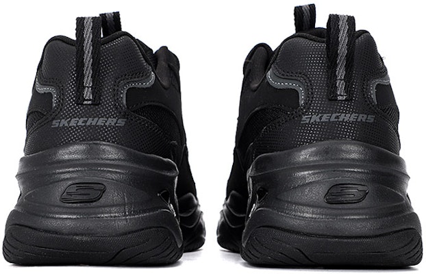 Skechers Dlites 男款 閃電熊貓鞋 時尚透氣老爹鞋 全黑色 Lookbook Skechers Dlites 男款 閃電熊貓鞋 時尚透氣老爹鞋 全黑色