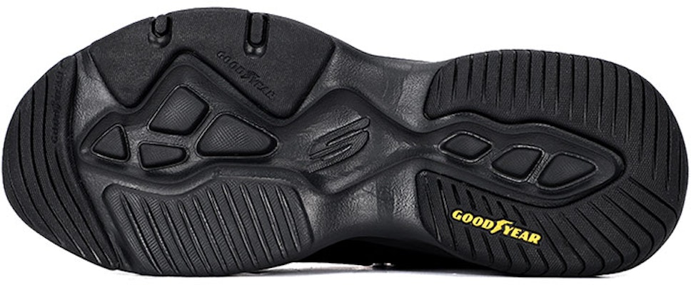 Skechers Dlites 男款 閃電熊貓鞋 時尚透氣老爹鞋 全黑色 Shop Skechers Dlites 男款 閃電熊貓鞋 時尚透氣老爹鞋 全黑色