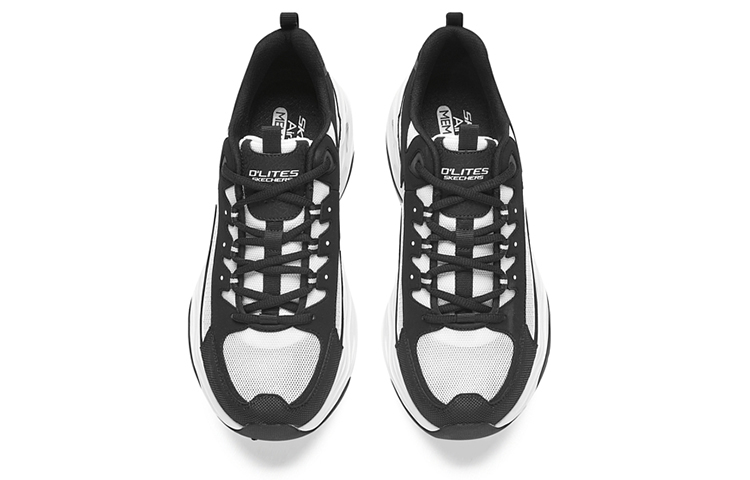 Lookbook Skechers DLites 4.0 'Black White' 894126-BKW