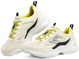 Lookbook Skechers D‘lites Airy 3.0 時尚低幫老爹鞋 白色