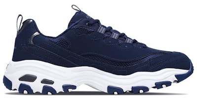 Skechers DLITES Rendah 'Biru Putih' 52675-NVY Order Skechers DLITES Rendah 'Biru Putih' 52675-NVY