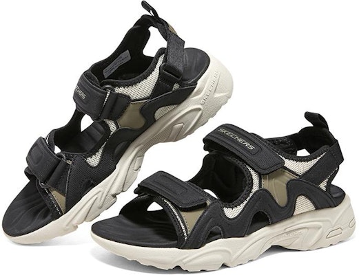 Skechers Dlites Sandel 'Black Beige' 894228-TPBK Lookbook Skechers Dlites Sandel 'Black Beige' 894228-TPBK