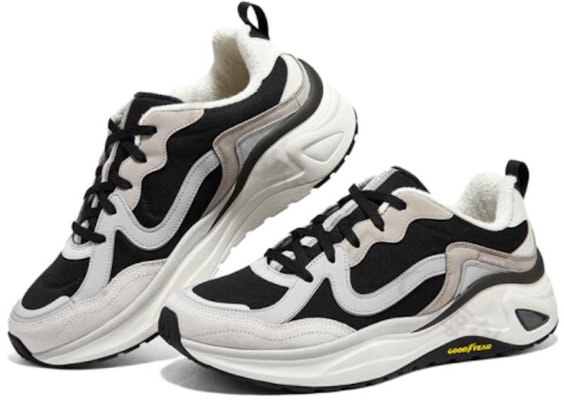 Skechers D’LITES Wave 減震防滑耐磨 低幫 運動休閒鞋 黑色多彩色 Lookbook Skechers D’LITES Wave 減震防滑耐磨 低幫 運動休閒鞋 黑色多彩色