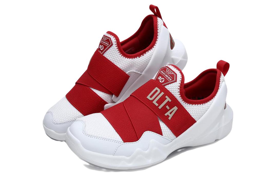 Lookbook Skechers Dlt-A ''Wit Rood'' 66666095-WRD