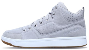 Skechers Downtown 'Grey Leather Mid-Top' 52377-GRY Skechers Downtown 'Grey Leather Mid-Top' 52377-GRY