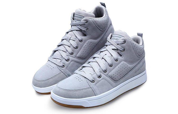 Lookbook 斯凯奇市区系列‘灰色皮革中帮’ 52377-GRY