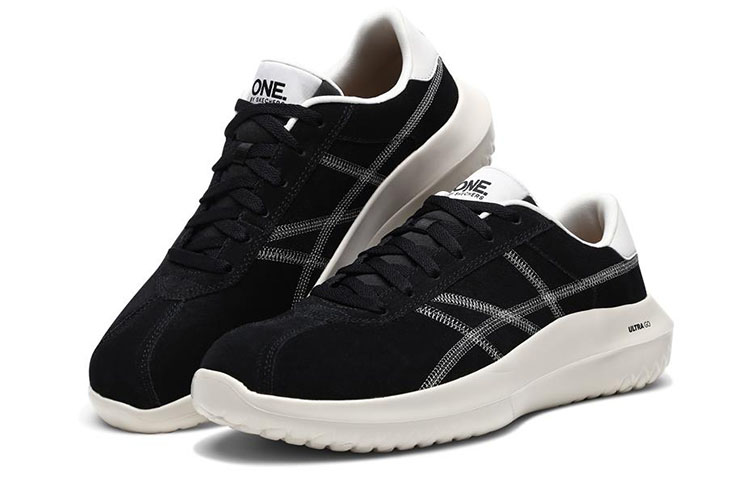 Lookbook Skechers Downtown Ultra ''Schwarz Natur'' 18543-BKNT