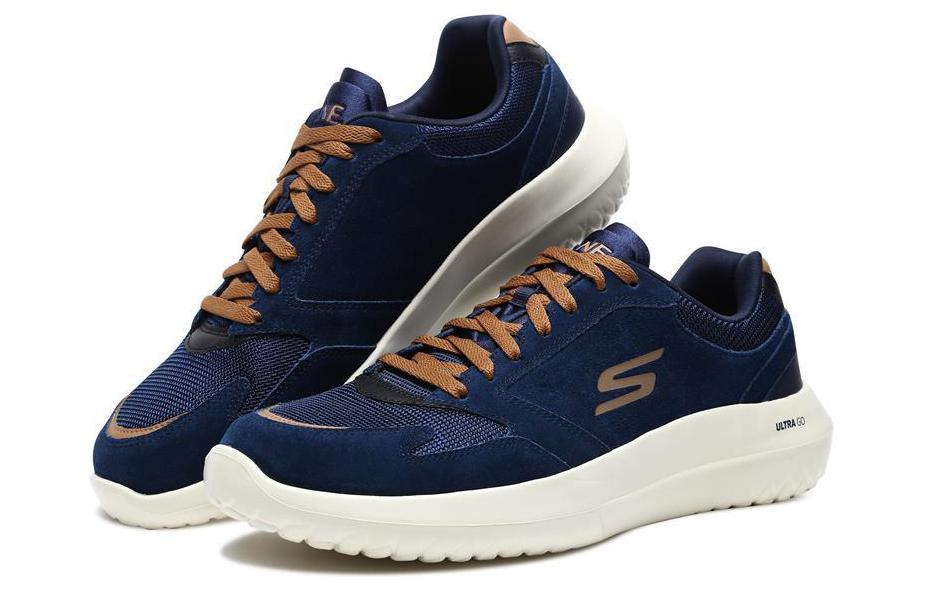 Lookbook Skechers Downtown Ultra 'Azul Marrón' 18542-NVTN