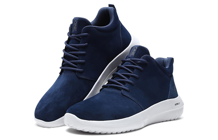 Lookbook Skechers Downtown Ultra 'Biru Navy' 18536-NVY