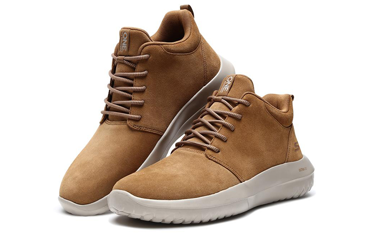 Lookbook Skechers Downtown Ultra 'Wheat' Coklat Pertanian 18536-WTN