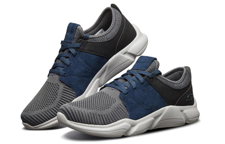 Lookbook Skechers Drafter Azul/Negro/Gris 52947-NVCC