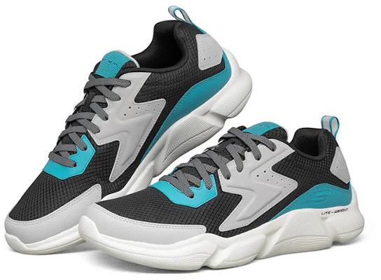 Skechers Drafter Sportschuhe Schwarz/Grau/Grün 232174-BKTQ Lookbook Skechers Drafter Sportschuhe Schwarz/Grau/Grün 232174-BKTQ