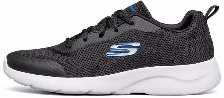 skechers-dynamight-2-0-low-top-running-shoes-black-white-breathable-non-slip-894008-bkw