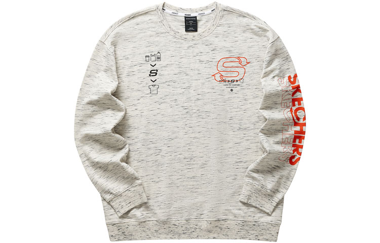 Skechers Eco Series Printed Crewneck Long Sleeve Sweatshirt L321M049