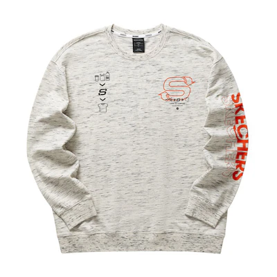 Skechers Eco Series Printed Crewneck Long Sleeve Sweatshirt L321M049