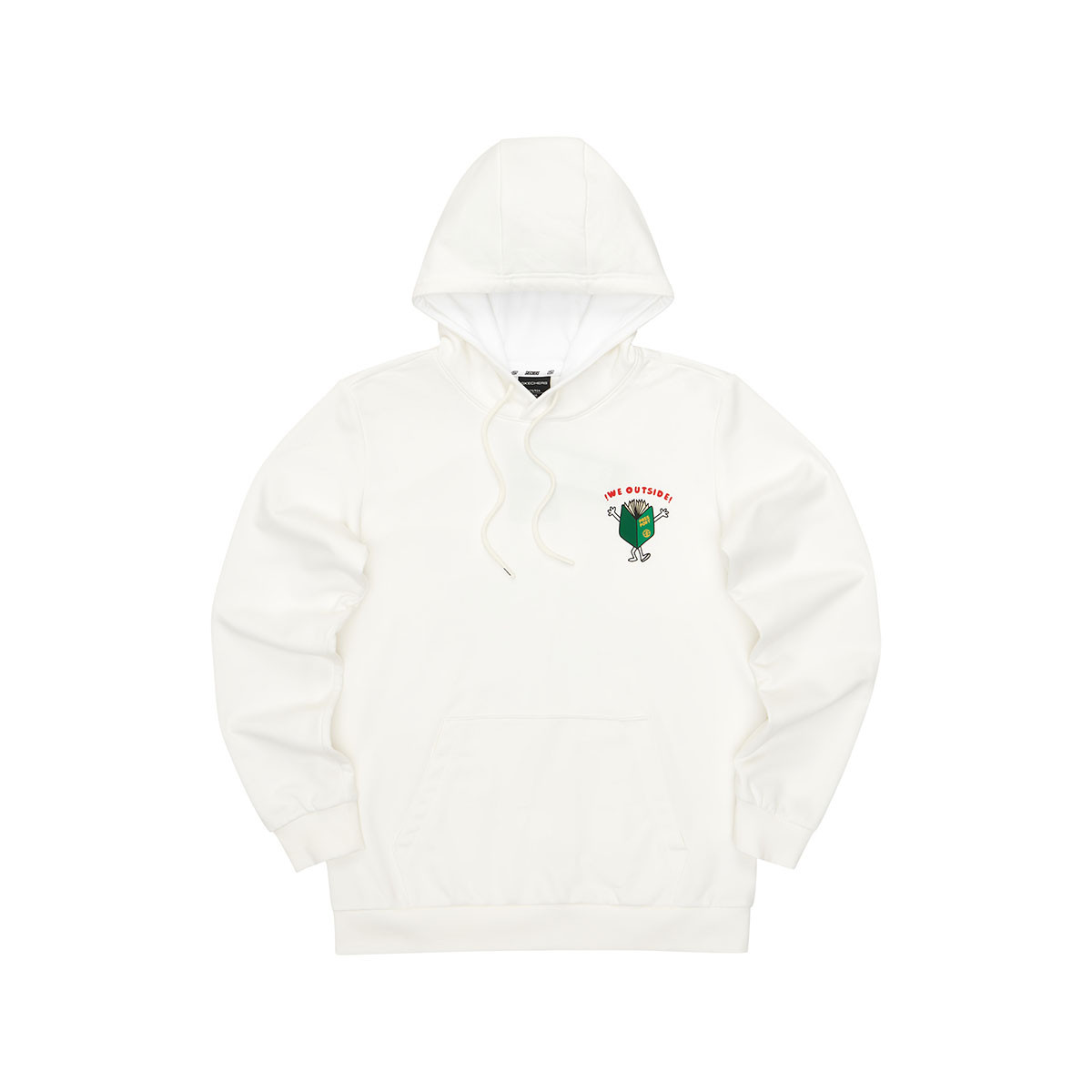 Skechers EFDOT Hoodie Unisex Cotton White Casual Style L321U260-0074