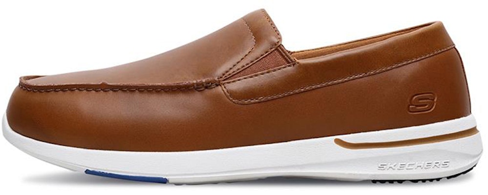 Skechers Elent 'Brown Business Casual Slip-On' 65486-TAN Buy Skechers Elent 'Brown Business Casual Slip-On' 65486-TAN