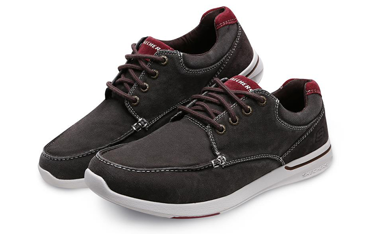 Lookbook Skechers Elent 低幫運動休閒鞋 棕色