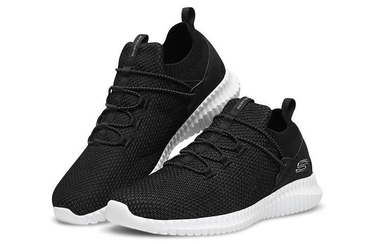 Lookbook Skechers Elite Flex 'Black Trendy Versatile Low-Top Casual Running Shoe' 52527-BKW
