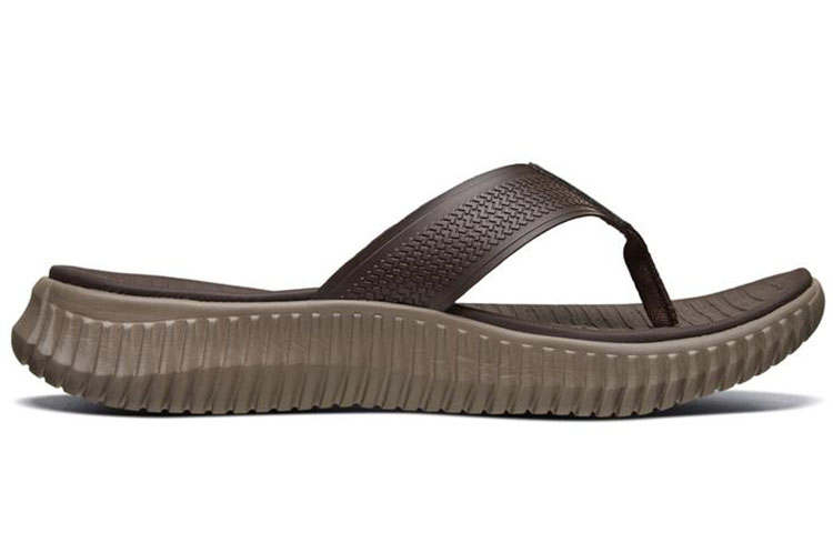 Order Skechers Elite Flex 'Brown Casual Flip-Flop' 51721-BRN