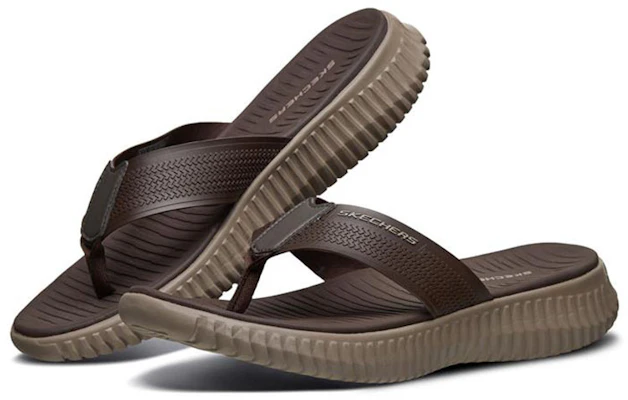 Skechers Elite Flex 'Brown Casual Flip-Flop' 51721-BRN Lookbook Skechers Elite Flex 'Brown Casual Flip-Flop' 51721-BRN