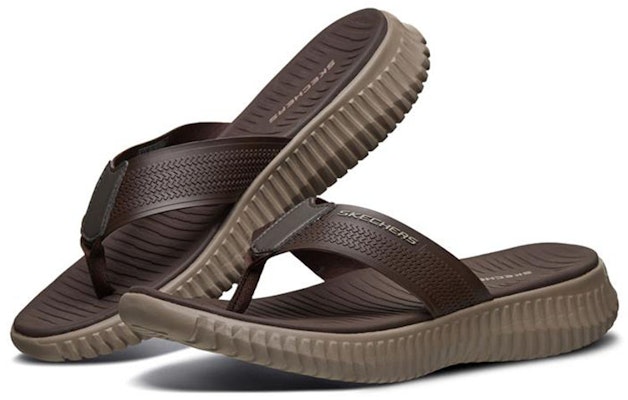 Skechers Elite Flex 'Brown Casual Flip-Flop' 51721-BRN Lookbook Skechers Elite Flex 'Brown Casual Flip-Flop' 51721-BRN