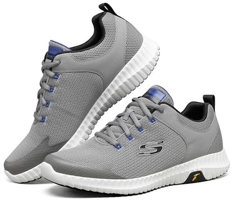 Skechers Elite Flex 防滑低筒運動鞋 灰黑色 Lookbook Skechers Elite Flex 防滑低筒運動鞋 灰黑色