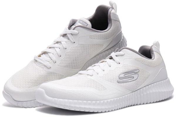 Skechers Elite Flex 慢跑鞋 奶白色 Lookbook Skechers Elite Flex 慢跑鞋 奶白色