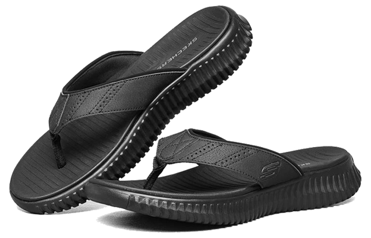 Lookbook Skechers Elite Flex Selipar Hitam 51718-BBK