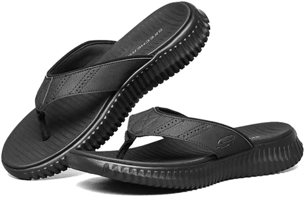 Skechers Elite Flex Zwarte Teenslippers 51718-BBK Lookbook Skechers Elite Flex Zwarte Teenslippers 51718-BBK