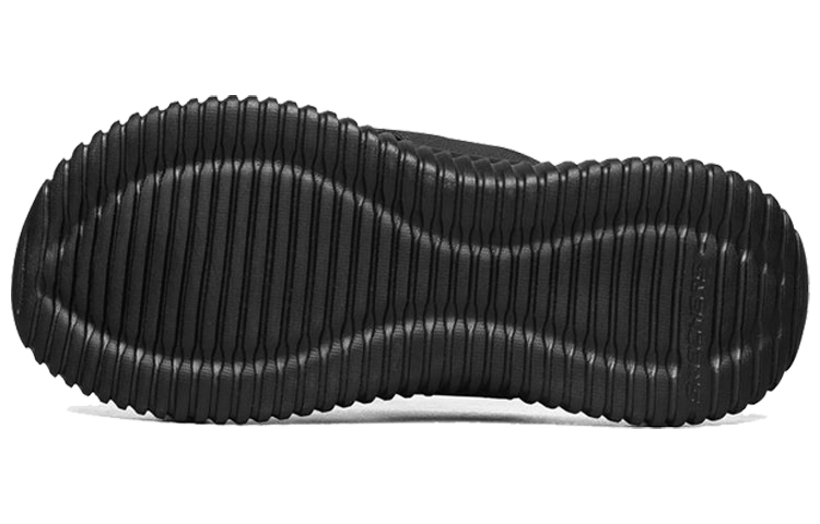 Shop Skechers Elite Flex Zwarte Teenslippers 51718-BBK