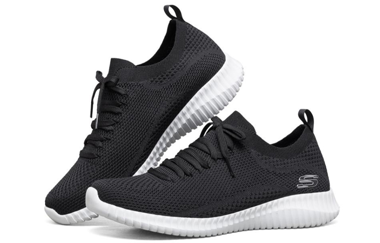 Lookbook Skechers Elite Flex Zwart/Wit 52865-BKS