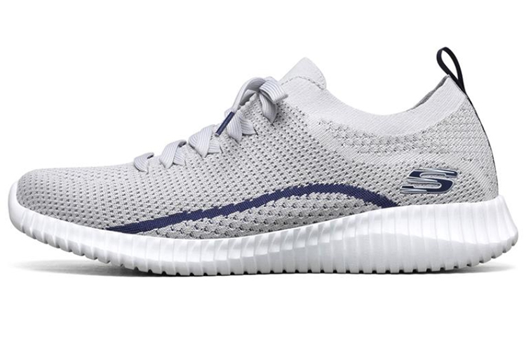 Skechers Elite Flex Grey/White/Blue 52865-LTGY