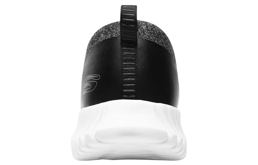 Lookbook Skechers Elite Flex 減震耐磨 低幫 運動休閒鞋 黑白色